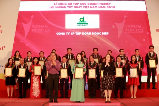 Tập đoàn Ngọc Diệp đạt top 500 Doanh nghiệp có lợi nhuận tốt nhất Việt Nam 2018